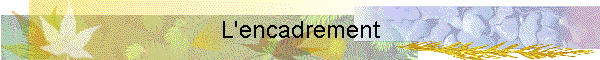 L'encadrement